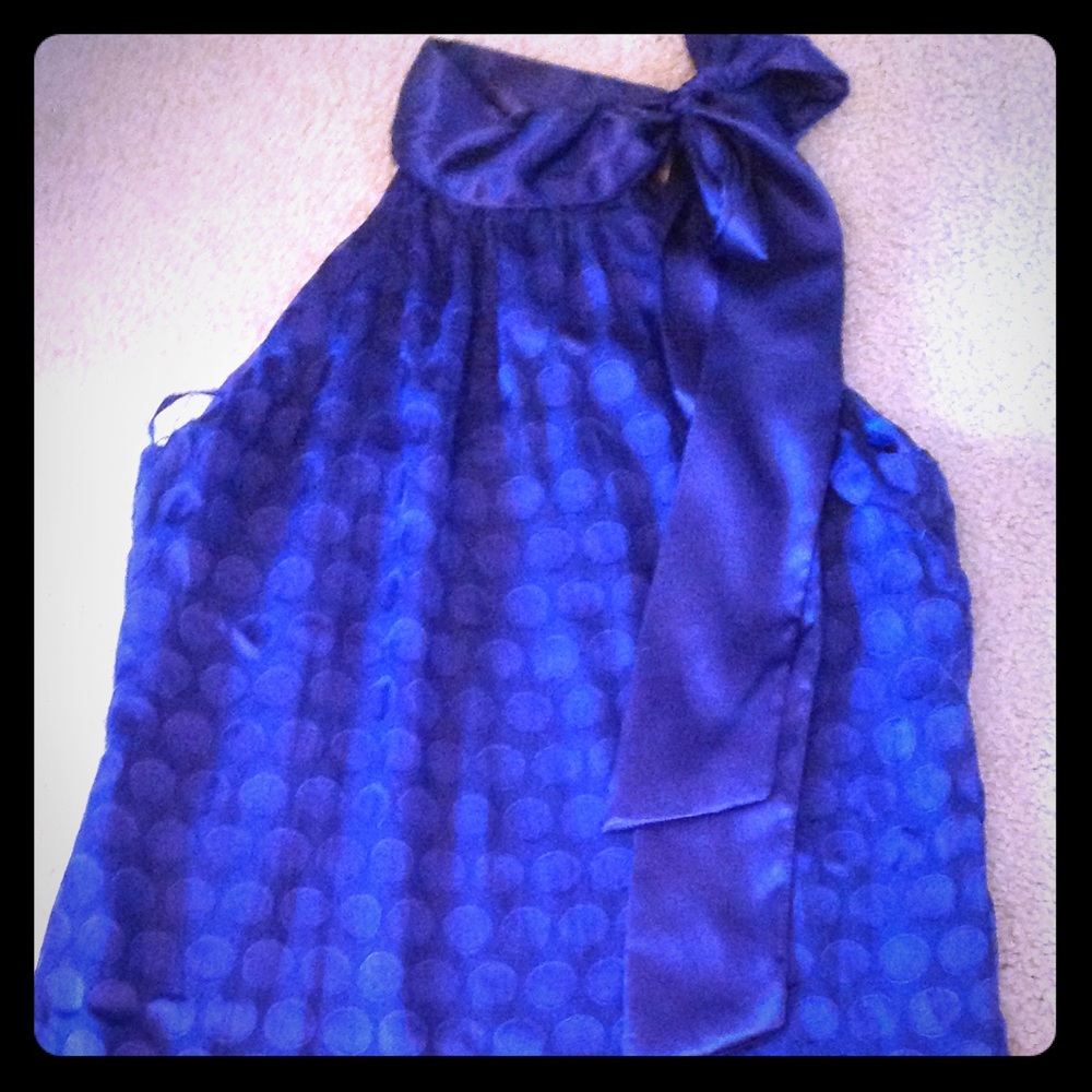 Beautiful satin shift dress blue